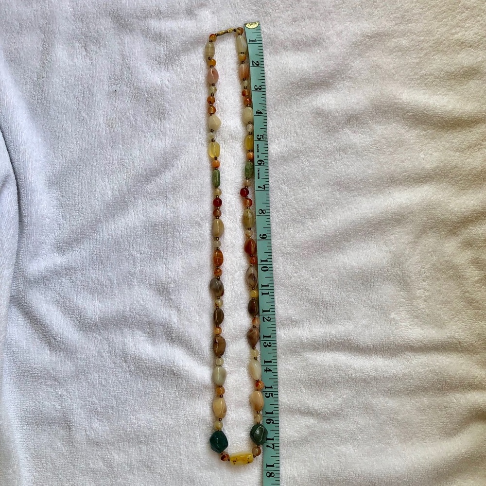 Agate stone necklace
